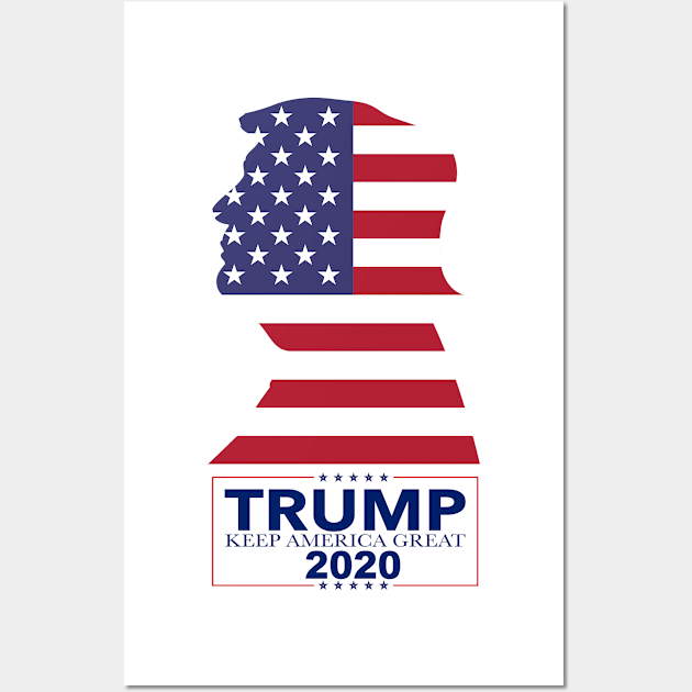 donald trump keep america great again 2020 Wall Art by HAO